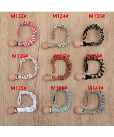 Tian-K Pacifier Chain | Handmade Cotton & Beech Wood Baby Clip | Safe Nipple Toys for Infants - Buy Online on GoSupps.com