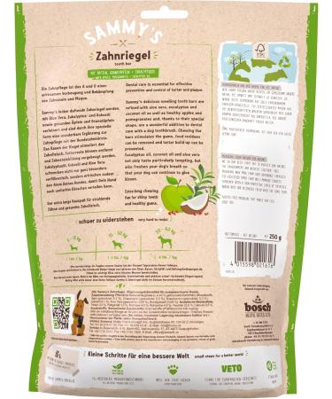 Buy Sammy's Tooth Bar | Apple Scented Chewing Bars for Dogs | 250g for Oral Hygiene Support | International Shipping - Buy Online on GoSupps.com