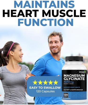 Renew Actives Magnesium Bisglycinate Supplement - 120 Capsules - Buy Online on GoSupps.com
