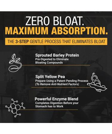 Plant-Based Protein Powder for Men and Women 30g Complete Plant Protein and 3g Leucine Zero Bloat Gourmet Cocoa Smooth Texture Dark Chocolate 15 Servings - Scoop Not Included Dark Chocolate 1 Pouch - Buy Online on GoSupps.com