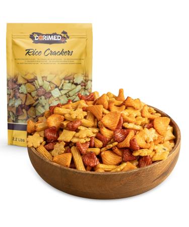 Rice cracker mix 1 kg |Fuji Mix salty rice snacks |Crispy crackers with a fine pepper salt taste |Healthy snack in high quality for balanced diet |Dorimed