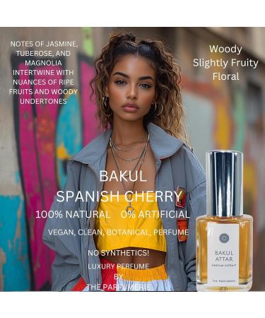 Bakul Spanish Cherry Attar 30ml | All-Natural Vegan Perfume | Organic Alcohol | Cruelty-Free Essential Oil - Buy Online on GoSupps.com