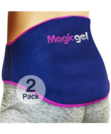 Back Pain Relief Gel Pack: Hot or Cold Ice Packs for Back Injuries - Reusable (Relief for Lower Lumbar, Sciatic Nerve, Degenerative Disc Disease, Coccyx, Tailbone Pain) by Magic Gel