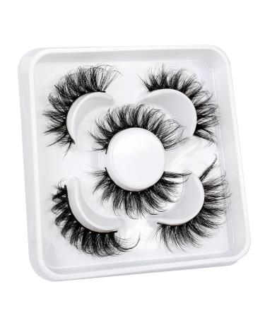 Shop Pooplunch Fluffy Cat Eye False Eyelashes | Volume Faux Mink Lashes - 3 Pairs Pack - Buy Online on GoSupps.com