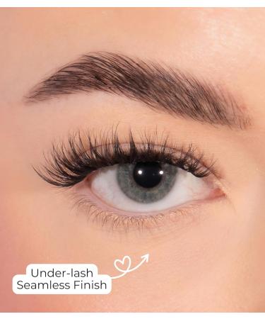 Lola's Lashes Pre-glued Lashes | Bold Definition Starter Kit | Pre-Glues Lashes | Easy Application | Stick & Clamp Tools Included | 5 Days Wear & Waterproof | 10-14mm - Buy Online on GoSupps.com