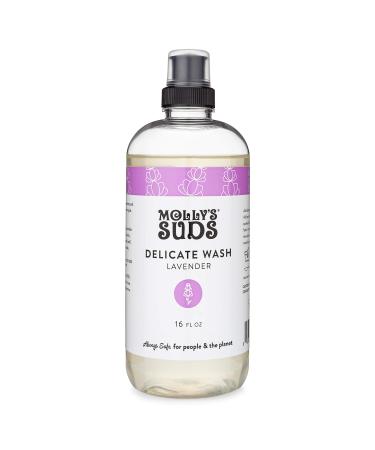 Molly's Suds Delicate Wash Liquid Laundry Soap | Concentrated Natural and Gentle Formula | Earth Derived Ingredients | Lavender Scented 16 fl oz