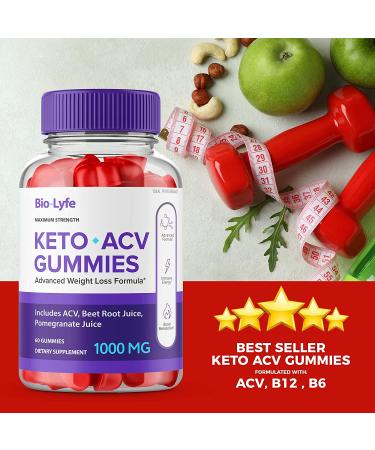 BioLyfe Keto Gummies - 60 Count Pack | Biolife Keto ACV Gummies - Buy Online on GoSupps.com