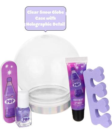 Expressions 5pc Snow Globe Manicure Set | Girls & Teens Starter Makeup Kit | Nail Polish Lip Gloss Manicure & Pedicure | Perfect Beauty Gift for Girls - Buy Online on GoSupps.com
