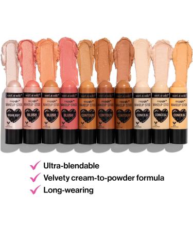 Wet n Wild MegaGlo Conceal & Contour Highlighter Stick - Follow Your Bisque + Blush Pink Floral Majority - Buy Online on GoSupps.com
