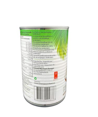 Buy Valcom Organic Coconut Milk 400ml - Pure & Natural Coconut Cream for Cooking & Beverages | International Shipping Available - Buy Online on GoSupps.com