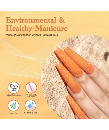 VENALISA Bright Orange Reflective Glitter Gel Polish Sparkling Shiny Disco gel Nail Polish Long Lasting soak off Nail Drying Under UV LED Lamp Nail Art Summer Nail Salon BD04 - Buy Online on GoSupps.com