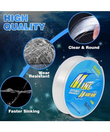 Soodyoow 100m Transparent Fishing Line - 0.45mm Nylon Monofilament Tearproof & Strong Tension for Fishing Decorations & Jewelry - Buy Online on GoSupps.com