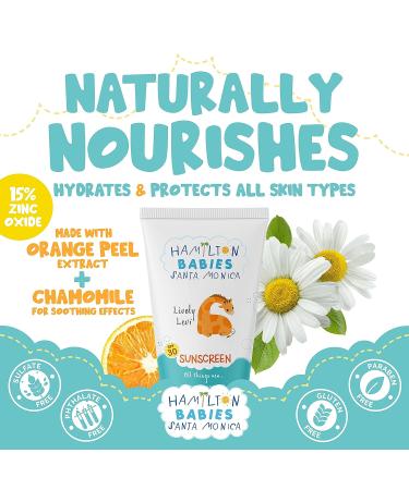 Lively Levi Baby Sunscreen 3.3 fl oz - SPF 30 with 15% Zinc Oxide | UV Protection, Hypoallergenic, Sulfate-Free, Phthalate-Free, Paraben-Free - Buy Online on GoSupps.com