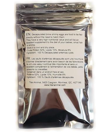 Deapsulated Brine Shrimp Eggs (Non Hatching) - Food for Baby Small Fish and Shrimp. - Buy Online on GoSupps.com