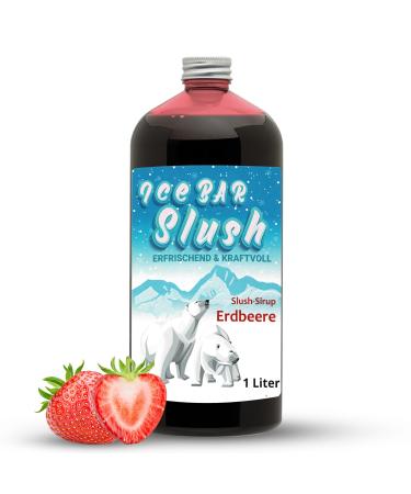 ICE B r SLUSH ICE Bear Syrup without AZO | 1 liter bottle | Concentrate for slushy drinks ice cream makers ice machines 1:5 ratio