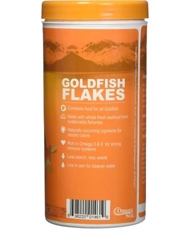 OmegaSea Food 51461 Goldfish Flakes 2.2 oz/62g 1 Can - Buy Online on GoSupps.com