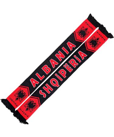 Generic Albania Albania Shqiperia Scarf 2.0 (knitted scarf) for World Cup European Championship football scarf cult scarf souvenir scarf