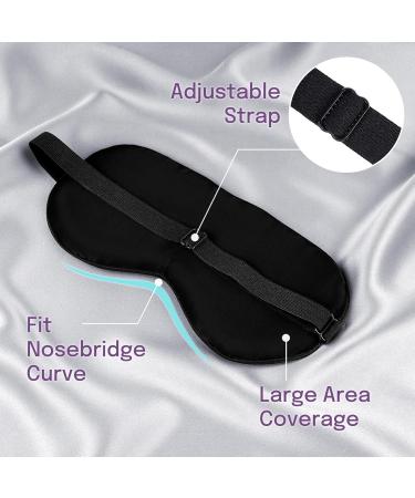 Buy Olesilk Adjustable Silk Sleep Mask - 100% Mulberry Silk Eye Mask for Men & Women - Taupe - Perfect for Sleeping - Buy Online on GoSupps.com