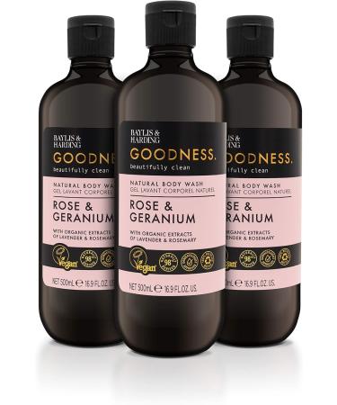 Baylis & Harding Goodness Rose & Geranium Toiletries Bundle - 9 Bottles, Vegan Friendly Hand Wash, Body Wash & Bath Soak - Buy Online on GoSupps.com