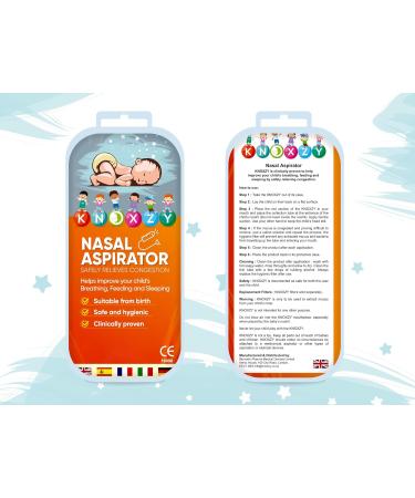 Knoxzy Baby Nasal Aspirator with 9 Hygiene Filters - Gentle & Effective Relief - Buy Online on GoSupps.com