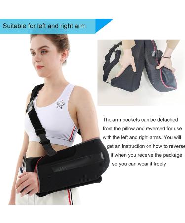 Universal Shoulder Abduction Sling with Abduction Pillow - 3-Point Strap, Exercise Ball, Adjustable Immobilizer for Rotator Cuff Support, Sublexion, Dislocated & Broken Arm - Free Size Brace - Buy Online on GoSupps.com