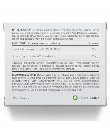 ProCombo Pr biotic & Pr biotic for Gut Health 200 Billion CFU 10 Capsules Pack of 1 - Buy Online on GoSupps.com