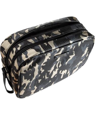 Nicole Miller Metallic Camouflage Makeup Bag - Large Travel Toiletry & Cosmetic Case - Buy Online on GoSupps.com