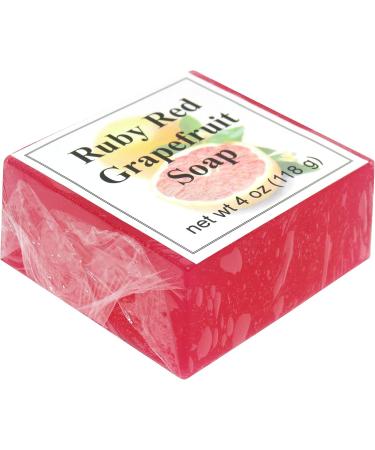 Buy Ruby Red Grapefruit Glycerin Soap - 4 oz Bar by Eclectic Lady | Moisturizing & Natural Handmade Soap for Glowing Skin - Ships Internationally - Buy Online on GoSupps.com