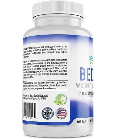 Earth Naturals Bedtime Weight Loss Supplement - Metabolism Booster, Appetite Suppressant, Sugar Cravings Reducer - 30 Day Supply - Buy Online on GoSupps.com