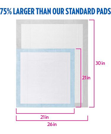 OUT! Heavy Duty XXL Dog Pads - 30 Absorbent Pet Training Pads | 26 x 30 Inches - Buy Online on GoSupps.com