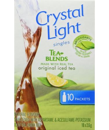 Crystal Light Iced Tea Singles 26g (12 Boxes of 10 Packets) & Raspberry Peach Singles 54g (12 Boxes of 10 Packets) - Buy Online on GoSupps.com