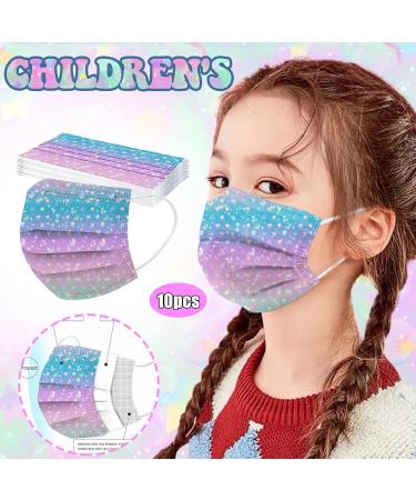 TT Children s 3-Layer Disposable Masks - Love & Star Print - 10pcs Kids Outdoor Protective Face Masks - Buy Online on GoSupps.com