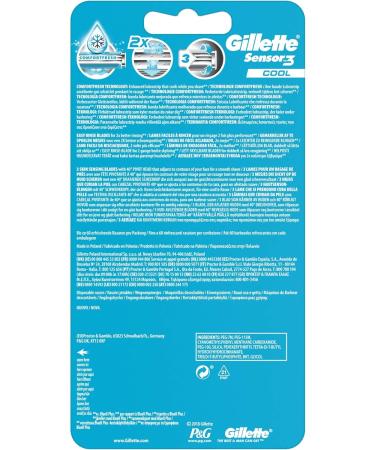 Buy Gillette Sensor3 Cool Disposable Razors for Men - Smooth Shaving & International Shipping - Buy Online on GoSupps.com