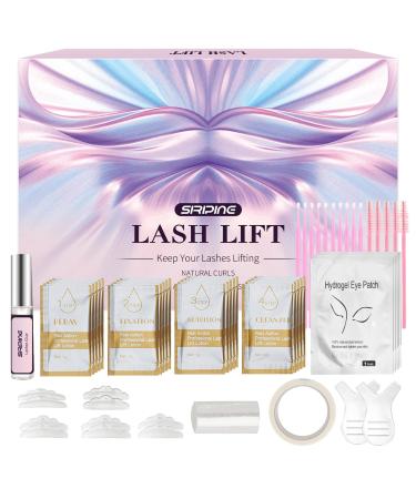 Lash Lift Kit Eyelash Perm Kit 5 Sets Lash Perm Kit Eyelash Lift Kit Eyebrow Lamination Easy for Beginner Professional Eyelash Curling Lash Extension Set Home Achieve Semi-Permanent Curling