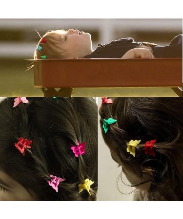 Mesmeriser Butterfly Clips Pack - 50 Assorted Matte Colours Hair Claws for Women & Girls - Buy Online on GoSupps.com