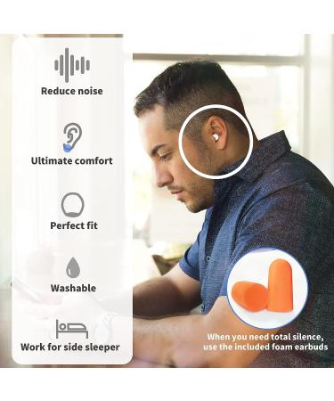 DamonLight Noise Reduction Earplugs - Super Soft & Reusable Hearing Protection for Sleep, Flights & Noise Sensitivity - 25dB Noise Cancelling - 6 Ear Tips & 2 Sponge EarPlugs - Buy Online on GoSupps.com