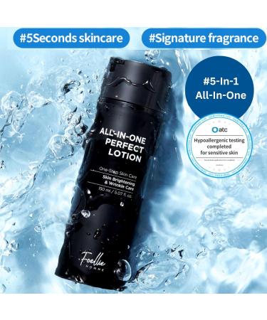 Foellie Homme All-In-One Perfect Lotion Men's Face Moisturizer 150ml - Buy Online on GoSupps.com