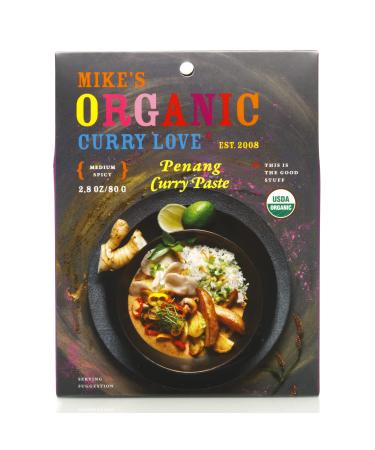 Mike's Organic Curry Love Penang Thai Curry Paste, Made in Thailand | 1 x 2.8 oz Penang Curry Single