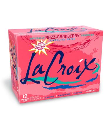 LaCroix, Sparkling Water, Razz-Cranberry, 12 Fl Oz (Pack of 12) Cranberry Raspberry