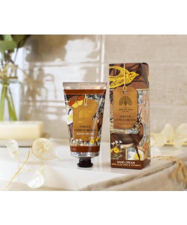 The English Soap Company Anniversary Hand Cream Sandalwood Hand Cream Moisturising Hand Cream for Men and Women Indian Sandalwood Scent 75ml - Buy Online on GoSupps.com