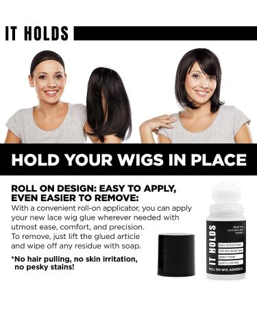 Premium Roll-On Body Glue for Skin - Liquid Fashion Tape | Butt & Body Glue | Sweat Resistant Adhesive | Wig & Sock Glue | Residue-Free | Made in USA - 2oz (1 Pack) - Buy Online on GoSupps.com