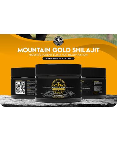 Shilajit Resin Mountain Gold Shilajit Natural Himalayan Shilajit 60g Total - 100% Pure Shilajit Rich in Humic & Fulvic Acid Immunes System Booster Shilajit Pure Vegan - 2 Pack 50 Grams - Buy Online on GoSupps.com