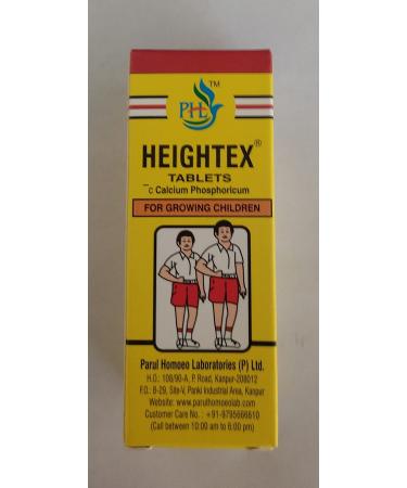 Heightex 25gm Tablets Calcium Phosphoricum Homeopathic Medicine for Growing Children PHL
