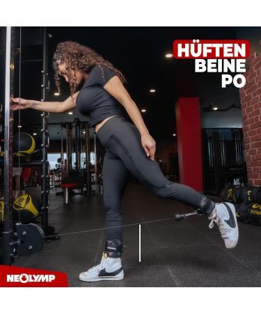 Buy Neo-Olymp 2 Set Foot Loop Cable Train - Safe & Comfortable Workout Accessories | Gym Foot Loops & Ankle Straps for Ultimate Fitness - Buy Online on GoSupps.com