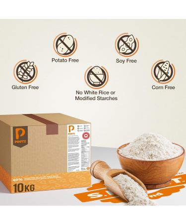 Peetz Gluten Free Flour S.M.A.R.T Blend One To One Baking Flour. 60% Whole Grains And Seeds. All Purpose Mix For Bread Pizza Pasta Cookies Cakes and Healthy Snacks. High Protein. Non-GMO. 10 kg - Buy Online on GoSupps.com