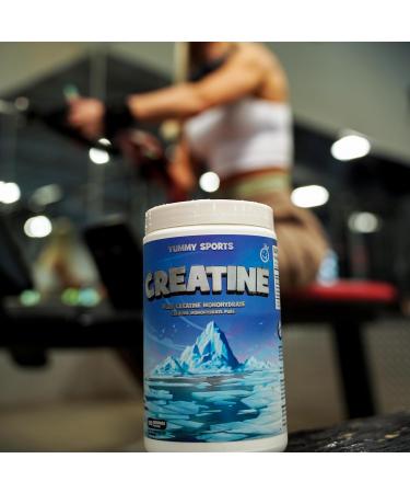 Yummy Sports Pure Creatine Monohydrate - 5g Creatine Powder per Serving - Muscle Gain Endurance Strength Energy Boost Pre Workout Supplement - Creatine Monohydrate 500g - Buy Online on GoSupps.com
