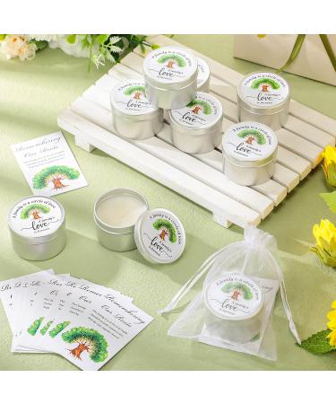 12 Set Family Reunion Party Favors - Family Tree Candle Gifts & Organza Bags for Family Gathering Souvenirs - Buy Online on GoSupps.com