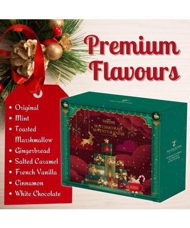 Hot Chocolate Advent Calendar 2023-24 Days Hot Chocolate Flavour Selection of Toasted Marshmallow Hazelnut Gingerbread Salted Caramel and More - Hot Chocolate Gift Set | Christmas Set - Buy Online on GoSupps.com