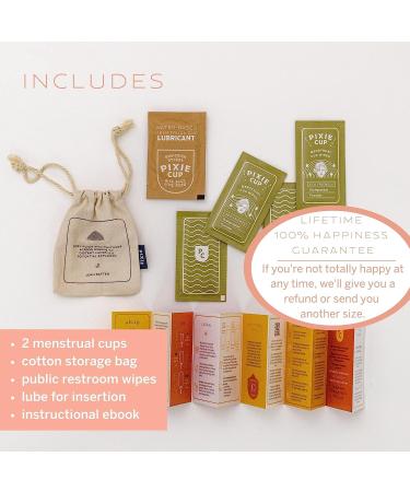 Soft Menstrual Cups for Tilted Cervix - Buy One Give One - Includes Ebook, Cleaning Wipes, Lube & Storage Bag - Small & Large Sizes - Tampon & Pad Alternative - Buy Online on GoSupps.com