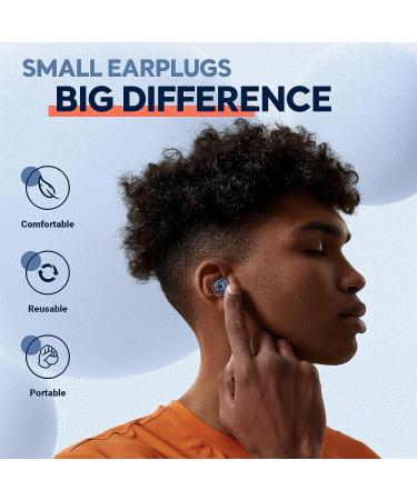 High Fidelity Music Ear Plugs - 3 Pairs for Concerts & Noise Reduction | 23dB Noise Cancelling Silicone Earplugs for Musicians, Festivals & Travel - Blue - Buy Online on GoSupps.com